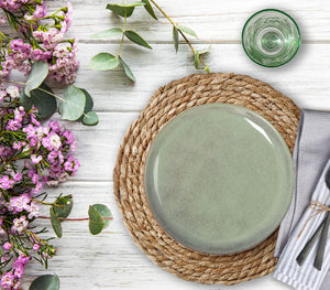 Дълбока купа LA MEDITERRANEA Macarella Green, 21x4 см, порцелан