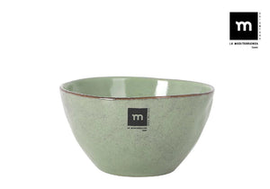 Дълбока купа LA MEDITERRANEA Macarella Green, 15x8 см, порцелан