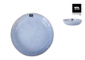 Дълбока купа LA MEDITERRANEA Macarella Blue, 21x4 см, порцелан