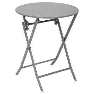 Folding round table Greensboro 2 seats tin