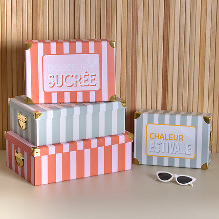 Комплект от 4 кутии 5five Box' Fruity, Картон, Оранжев