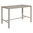 Fixed bar table Skyla 4 seats glass coffee