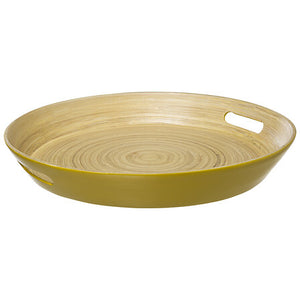 Бамбукова табла 5five Modern Color, Кръгла, Ø 42 cm, Жълта