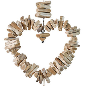 Декорация за стена atmosphera Hearts, Дърво, 78 cm