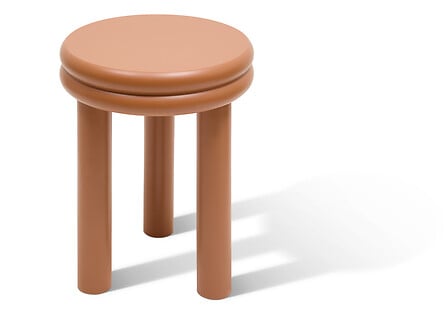 Кръгла кафе маса atmosphera Plump, MDF, Ø40 cm, Ръжда