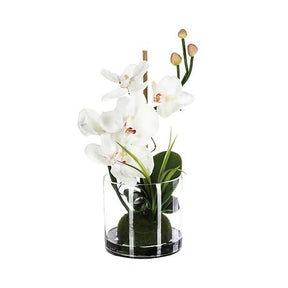 Аранжировка с орхидея atmosphera, Стъклена ваза, 35 cm