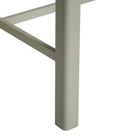 Fixed bar table Skyla 4 seats glass laurel
