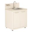 Outdoor kitchen sink unit Oxyana 80 x 60 x 110 cm steel clay