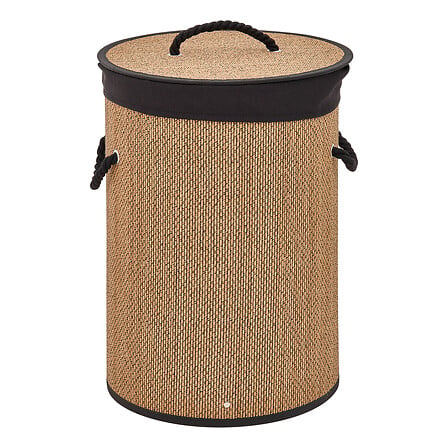 Кош за пране 5five Stemy, Бамбук, 48L, Черен