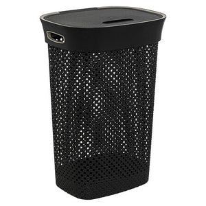 Кош за пране 5five, Полипропилен, 60L, Сив