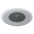 Rotating tray diam 45 cm smoked glass