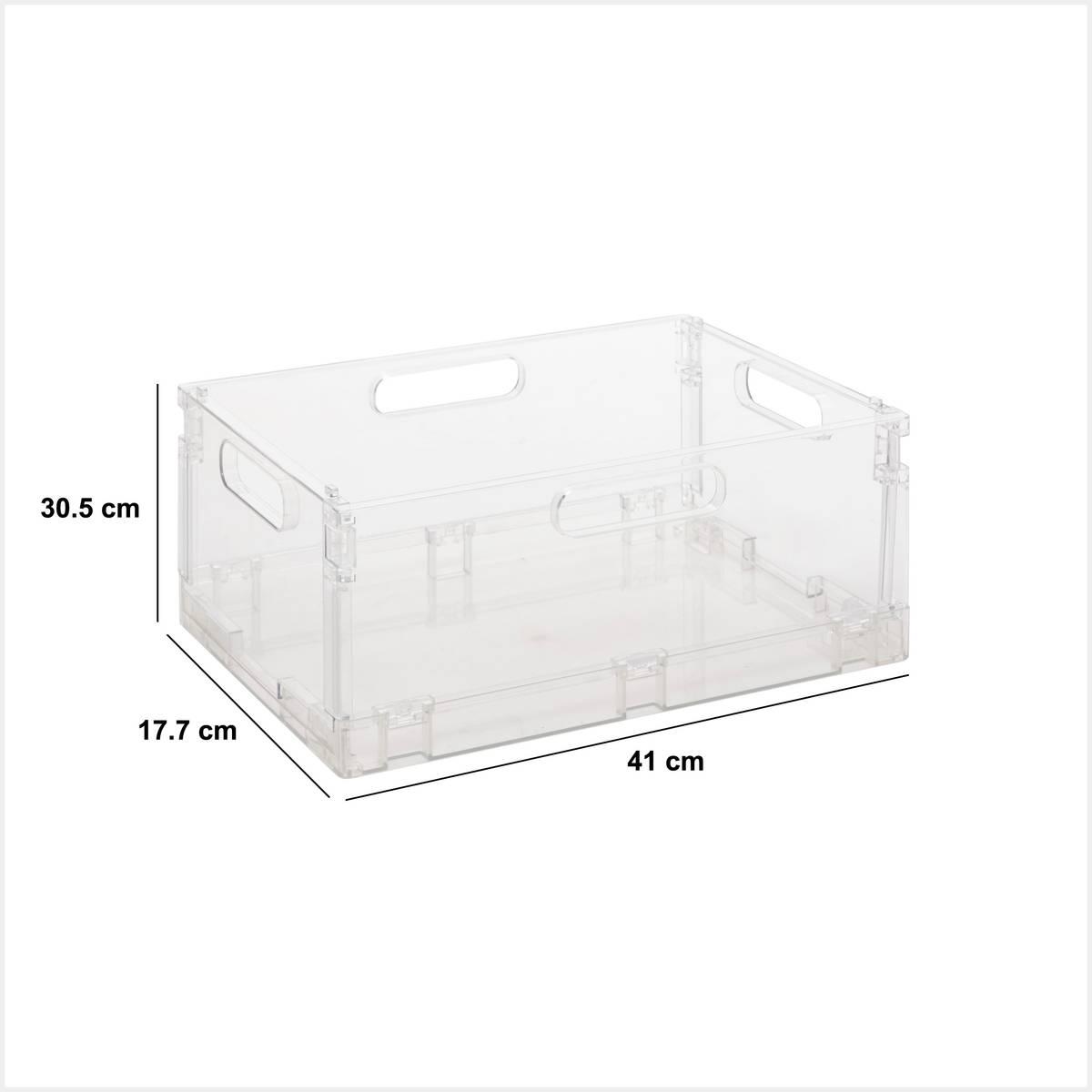Сгъваема кутия за съхранение 5five Fold'n Box, Пластмаса, 22L, Бежова