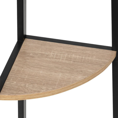 Ъглова етажерка 5five Aliaj, Метал, 180 cm, Бежова