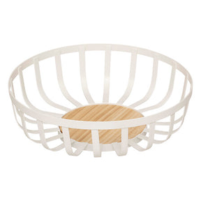Купа за плодове 5five Balm, Метал, Бяла, 28 cm