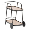 Trolley with wheels Easiness 76 x 50 x 81 cm aluminium honey graphite