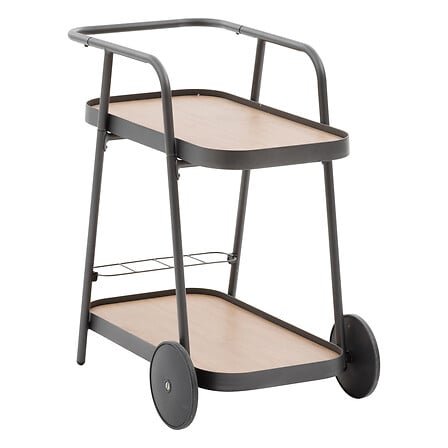 Trolley with wheels Easiness 76 x 50 x 81 cm aluminium honey graphite