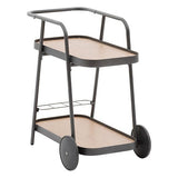 Trolley with wheels Easiness 76 x 50 x 81 cm aluminium honey graphite