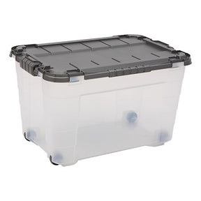 Кутия за съхранение 5five Block'it, PP, Прозрачна, 60 л