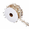 Fine star roll garland 3 m gold