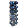 Коледни топки atmosphera Colorama De Noel, Комплект 18 бр., Midnight Blue, 3 cm