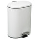Кош за боклук 5five Sili, Метал, Soft-Close, 6L, Бял