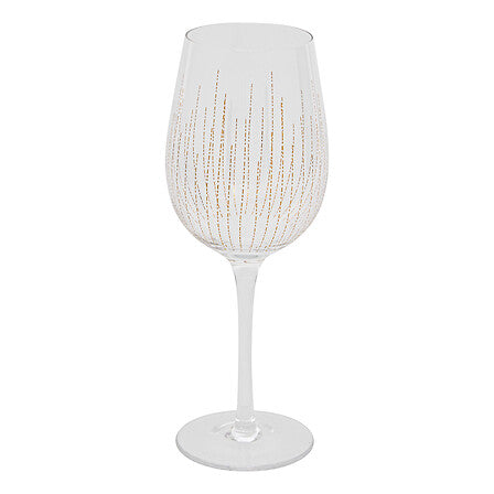 Set of 4 Lunis wine glasses 38 cl gold