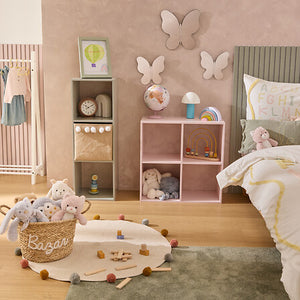 Gyermek tárolóelem Atmosphera Mix, rózsaszín, 63.6×30×63.6 cm, MDF
