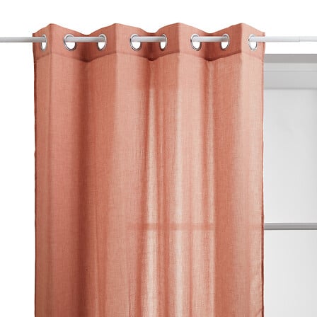 Sheer curtain Paxta 135 x 240 cm terracotta