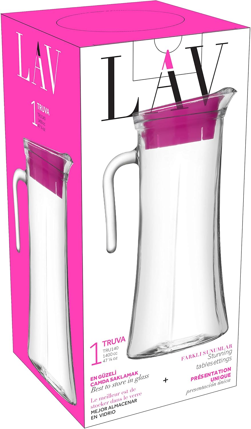 Üvegkancsó LAV Truva, 1400 ml
