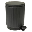 Кош за боклук 5five, Стомана, 5L, Черен
