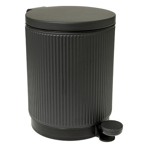 Кош за боклук 5five, Стомана, 5L, Черен