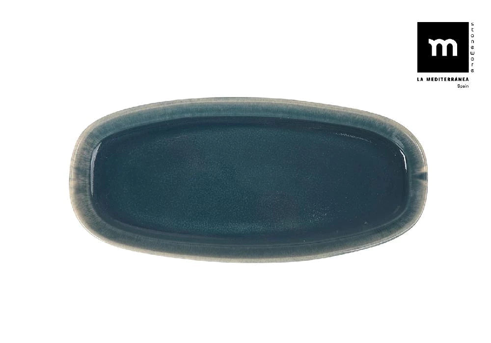 Ovális tálalótál LA MEDITERRANEA Ocean, 26×12×2 cm, porcelán