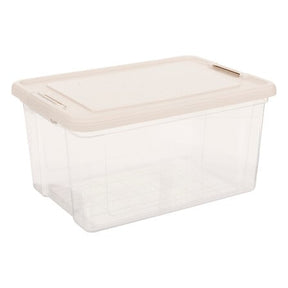Комплект 2 кутии за съхранение 5five Tide'n Box, PP, Прозрачни, 30 л