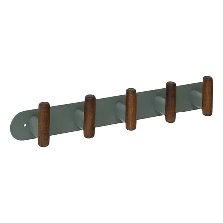 Закачалка за дрехи 5five Cassie, 5 куки, Зелена, 40 cm