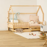 Atmosphera Bosco Montessori gyerekágy tárolóhellyel, 90 × 190 cm, MDF