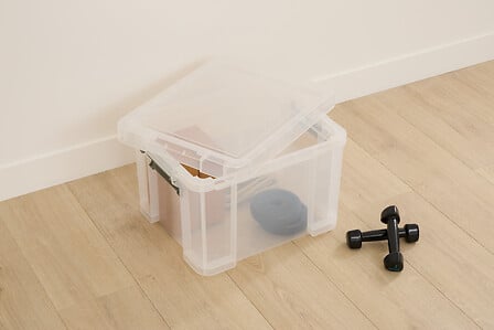 Кутия за съхранение 5five Forty+, Прозрачна пластмаса, 35 L
