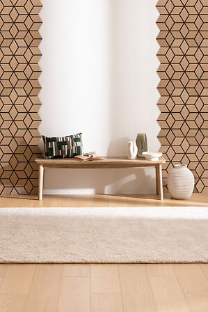 Декоративен панел atmosphera Hexagon, 56x69 cm, MDF