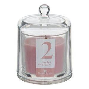 Ароматна свещ atmosphera Numia, Стъклен похлупак, Ягода, 240 g