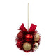Коледна украса atmosphera Colorama de Noël, 11 топки, Червено и Злато, 3 cm