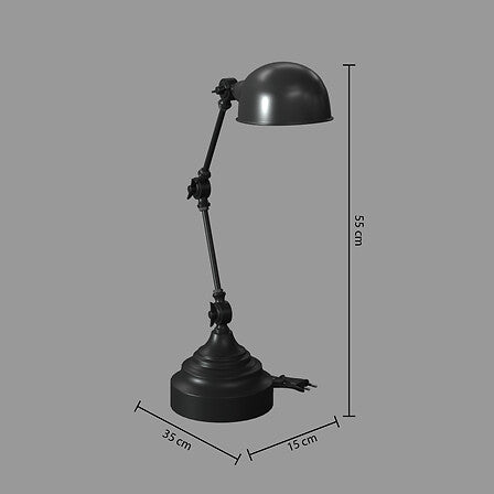 Настолна лампа atmosphera Basalt, 55 cm, Бетон