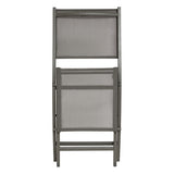 Folding chair Essentia aluminum pewter