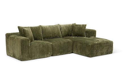 Компресиран ъглов диван atmosphera Solka, 254 cm,Кордурой