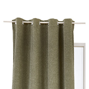 Chenille curtain Fran 140 x 260 cm khaki green