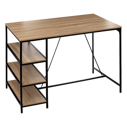 Барна маса 5five Aliaj с 3 рафта, Бежова, 140 cm