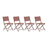 Modula folding chair mahogany mahogany
