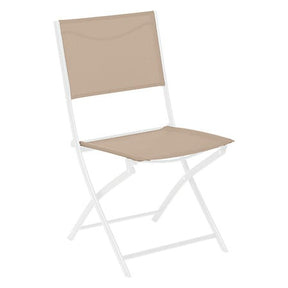 Modula linen white folding chair