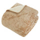 Одеяло за диван atmosphera Lyno, Фланел и Шерпа, 130x170 cm, Бежово