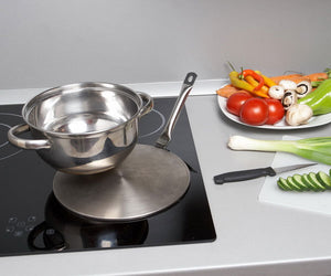 Indukciós főzőlap adapter KingHoff 1698, 19 cm, Univerzális, Inox