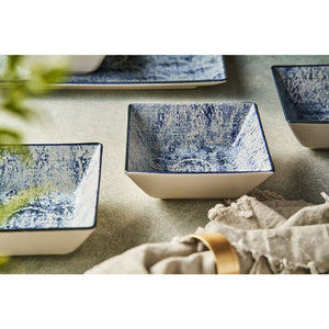 LA MEDITERRANEA Electra lapos tányér, 24x24 cm, porcelán