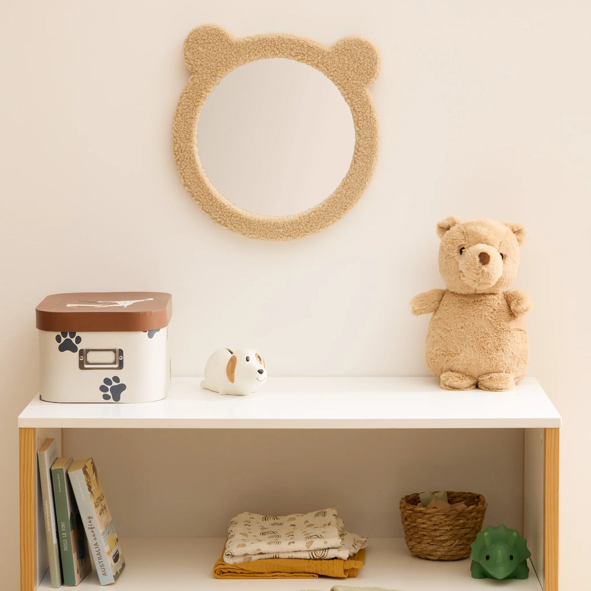 atmosphera Bear mackós gyermek tükör, buklé, 33 cm
